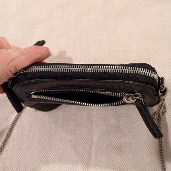 NWOT Crossbody Leather Purse With Chain Strap & Dust Bag (Korean Brand) - Picture 8 of 16